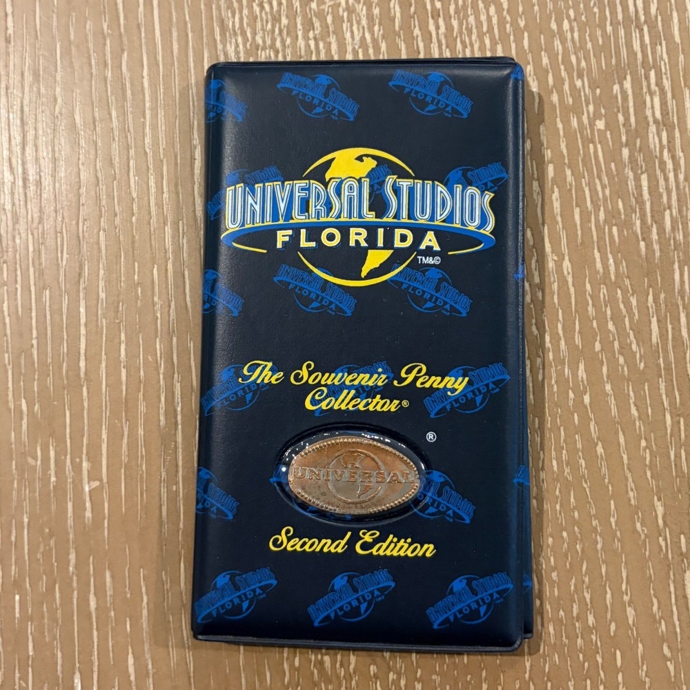 Universal Studios Florida Souvenir Penny Collector Book 2nd Ed with 26 Coins